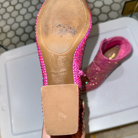Pink Rhinestone Booties - Picture 6 of 6